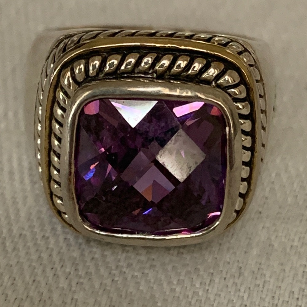 Amethyst & Silver Ring